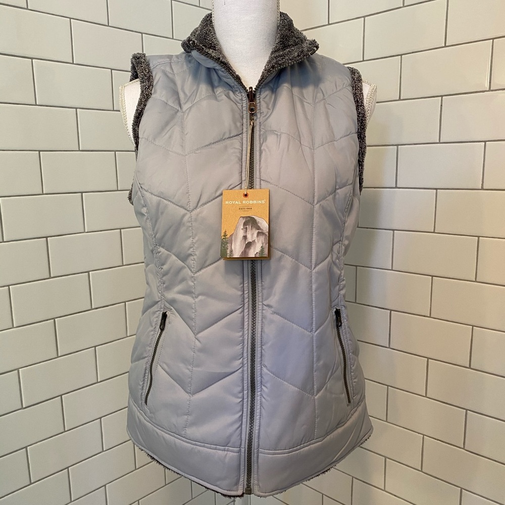 Royal Robbins Blue/Grey Reversible Vest, S